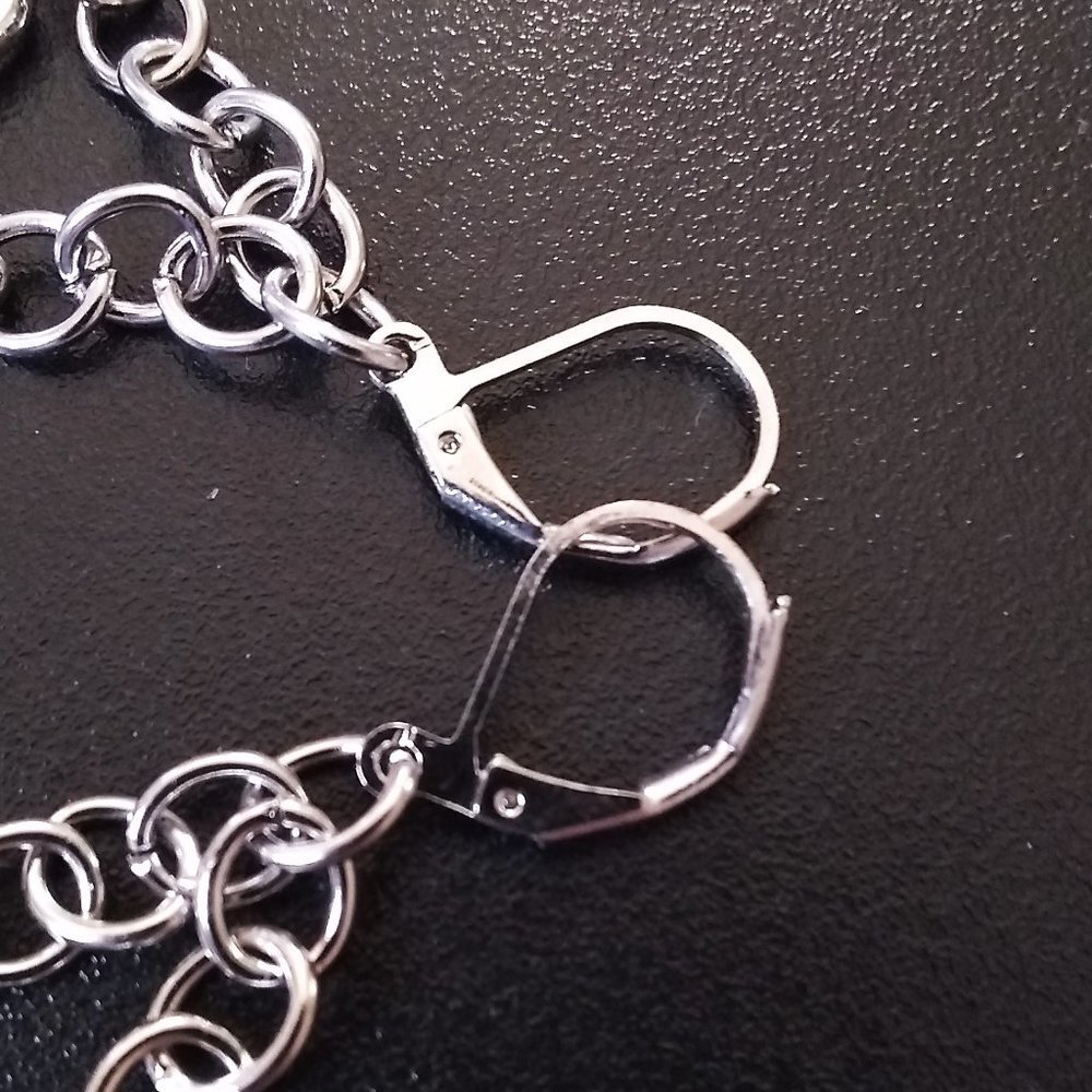 Beaded Heart & Infinity Dangle Earrings - Inexpensive Sweetheart Surprise! - Picture 7 of 8